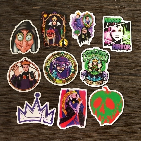 Disney Sticker Pack: Villains: Evil Queen 10 pack - Picture 1 of 1